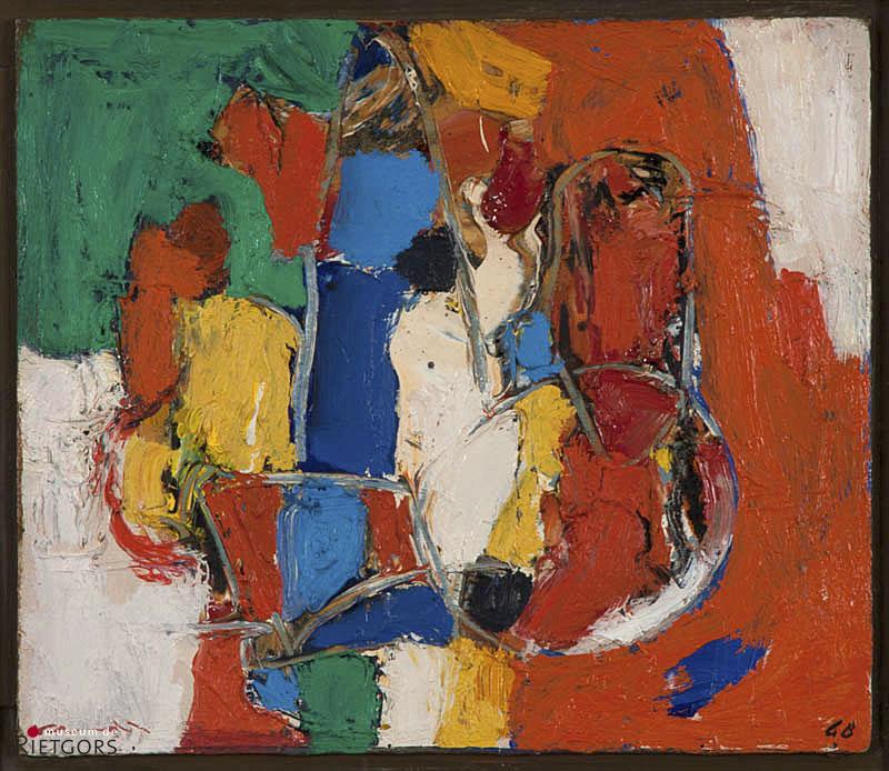 J. Kropff (1892-1979) - Opbouw Delft, Abstract. Ges. L.O. en '68.